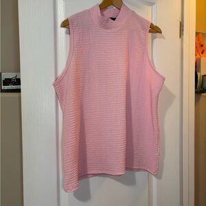 Studio size 3X Sleeveless Pink Textured Women's Top